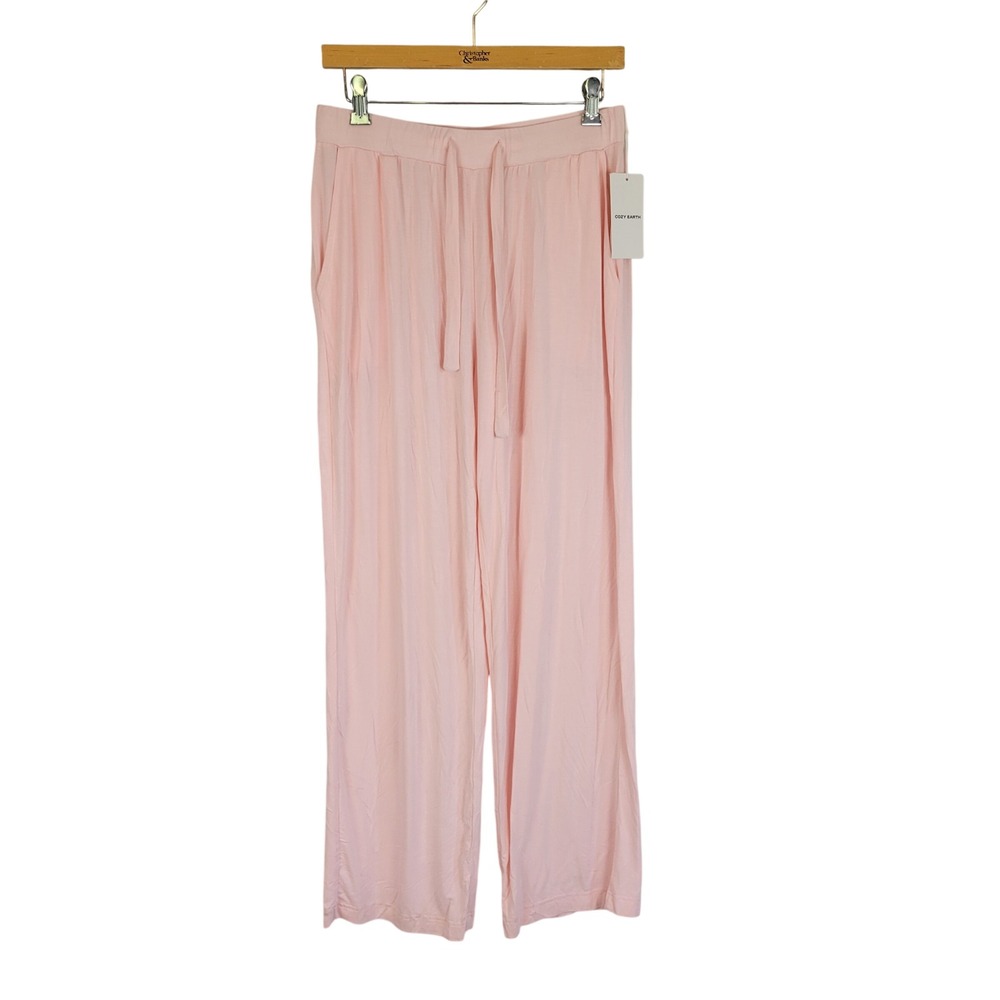 NEW Cozy Earth Stretch Knit Bamboo Pajamas Pants Blossom Pink Size Medium